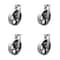 Service Caster 10'' Heavy Duty Semi Steel Cast Iron Swivel Caster Set with 2 Swivel Locks, 4PK CRAN-SCC-KP92S1030-SSR-BSL-2-S-2 - alternate 1